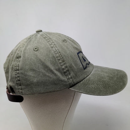 Adams Men's Slideback Hat Green Adjustable Graphic ADK Logo Cheese.com