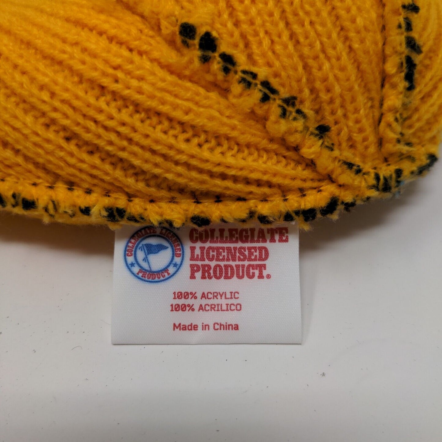 Franchise Club Iowa Hawkeyes Men's Knit Beanie Hat Black Embroidered Bird Logo