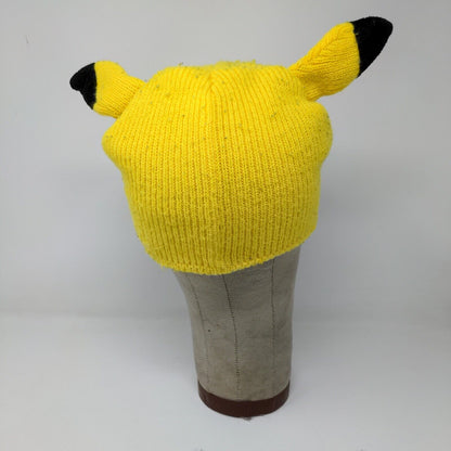 Adult Pokemon Pikachu Face With Ears Beanie One Size Fits Most Official 2016