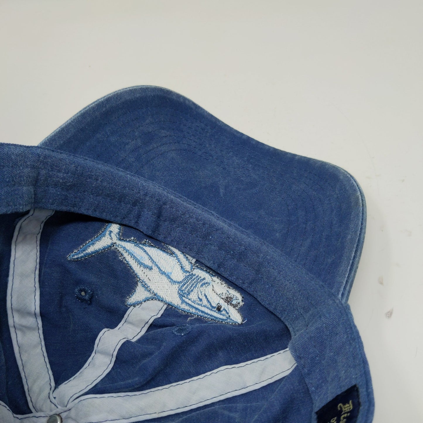 Distinctive Headwear Men's Florida Twill Strapback Hat Embroidered Shark Blue