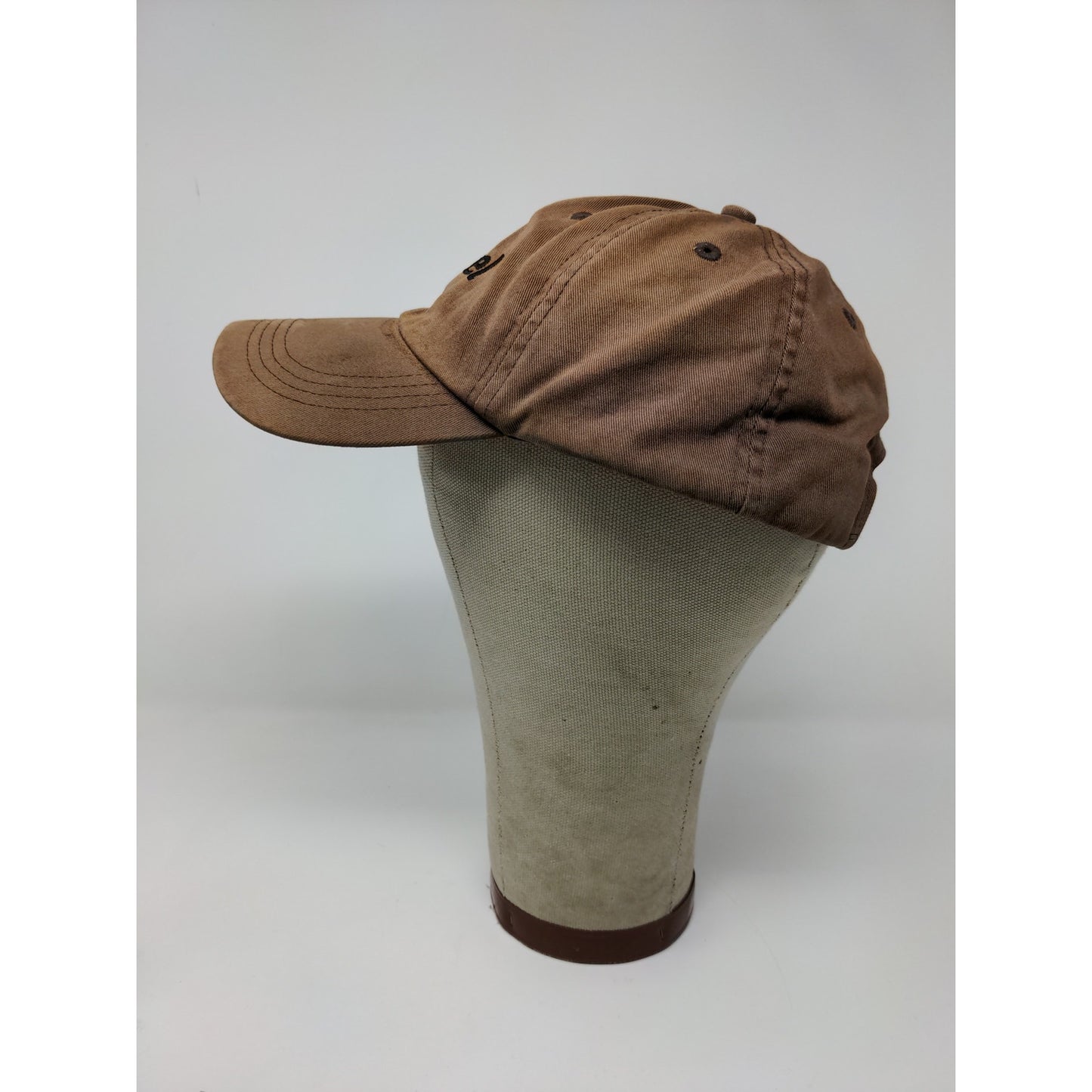 Alltel Slideback Hat Adjustable Brown Embroidered Logo Distressed