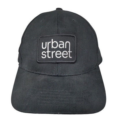 Unbranded Men's Strapback Hat Black Size OSFM Embroidered Urban Street Logo