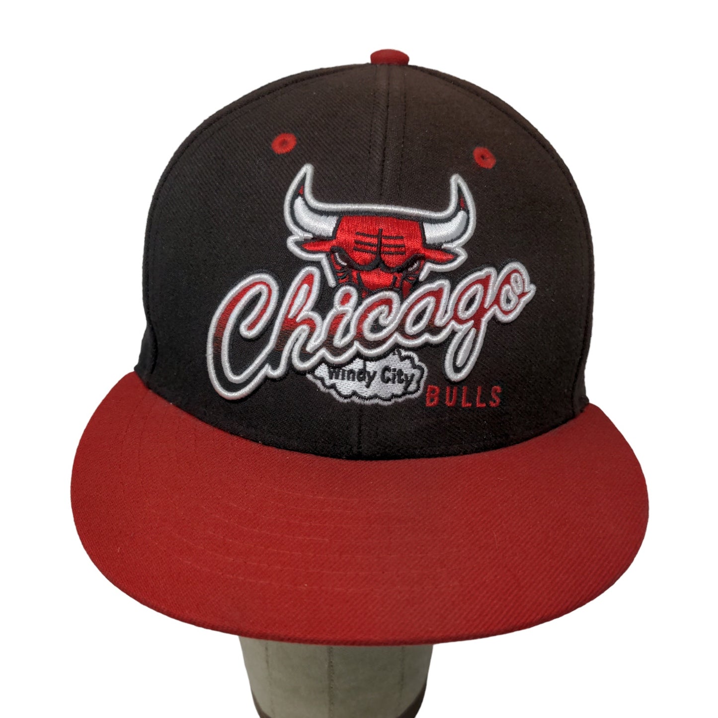 '47 Brand Chicago Bulls Snapback Hat Black Rack One Size Embroidered Logo