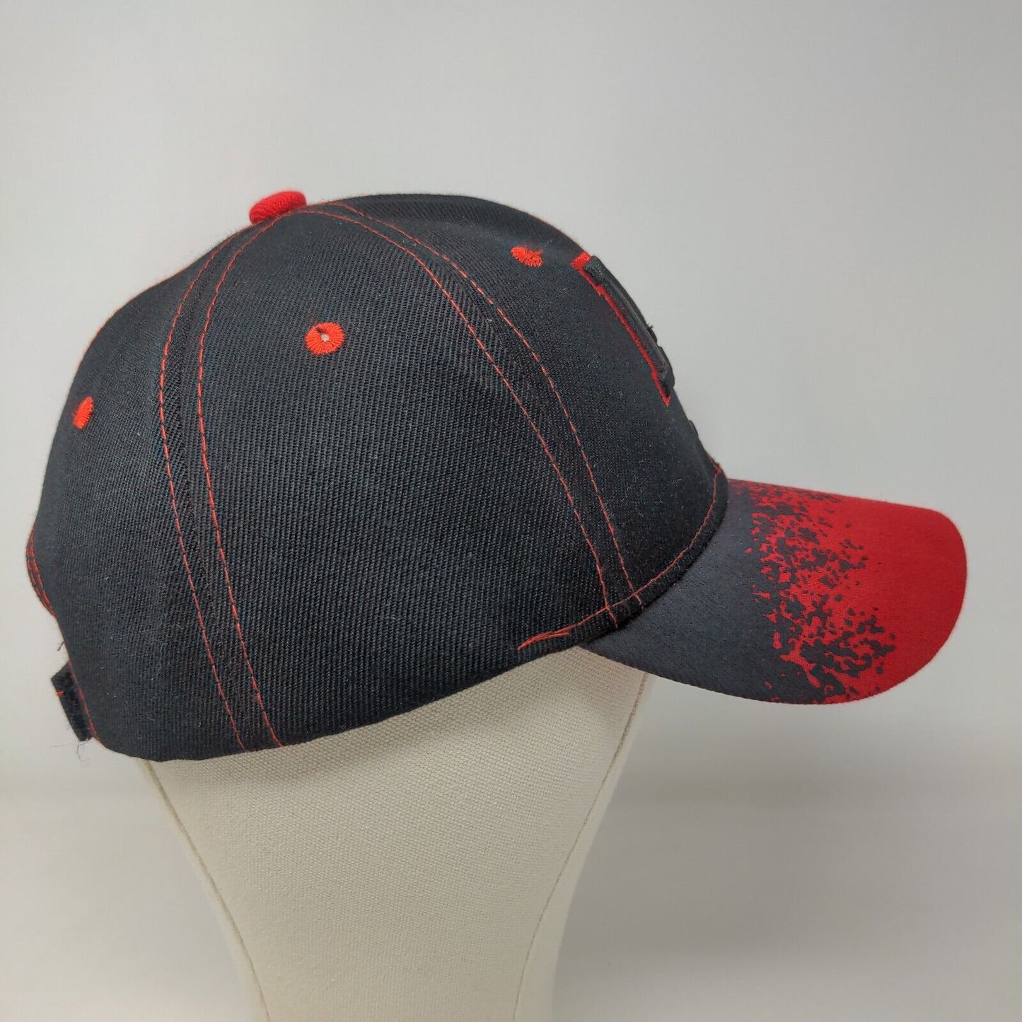 Unbranded Men's Strapback Hat Black Red Embroidered New York Logo