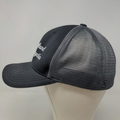 Richardson Men's New England Lawn Irrigation Fitted Mesh Back Hat Black SZ L/XL