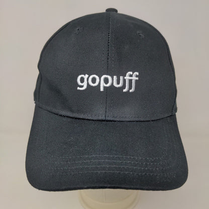 GoPuff Men's Slideback Hat Black Adjustable Embroidered Logo