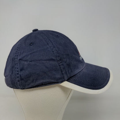 Adidas Men's Slideback Hat Blue Size OSFA Embroidered Logo 100% Cotton