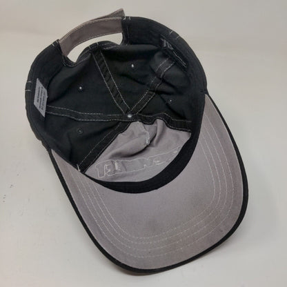 Chevrolet Men's Strapback Hat Gray Black Rough Patch and Graphic Logo