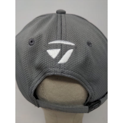 Taylormade Your1 1R OSFA Slideback Golf Hat White & Gray Slideback