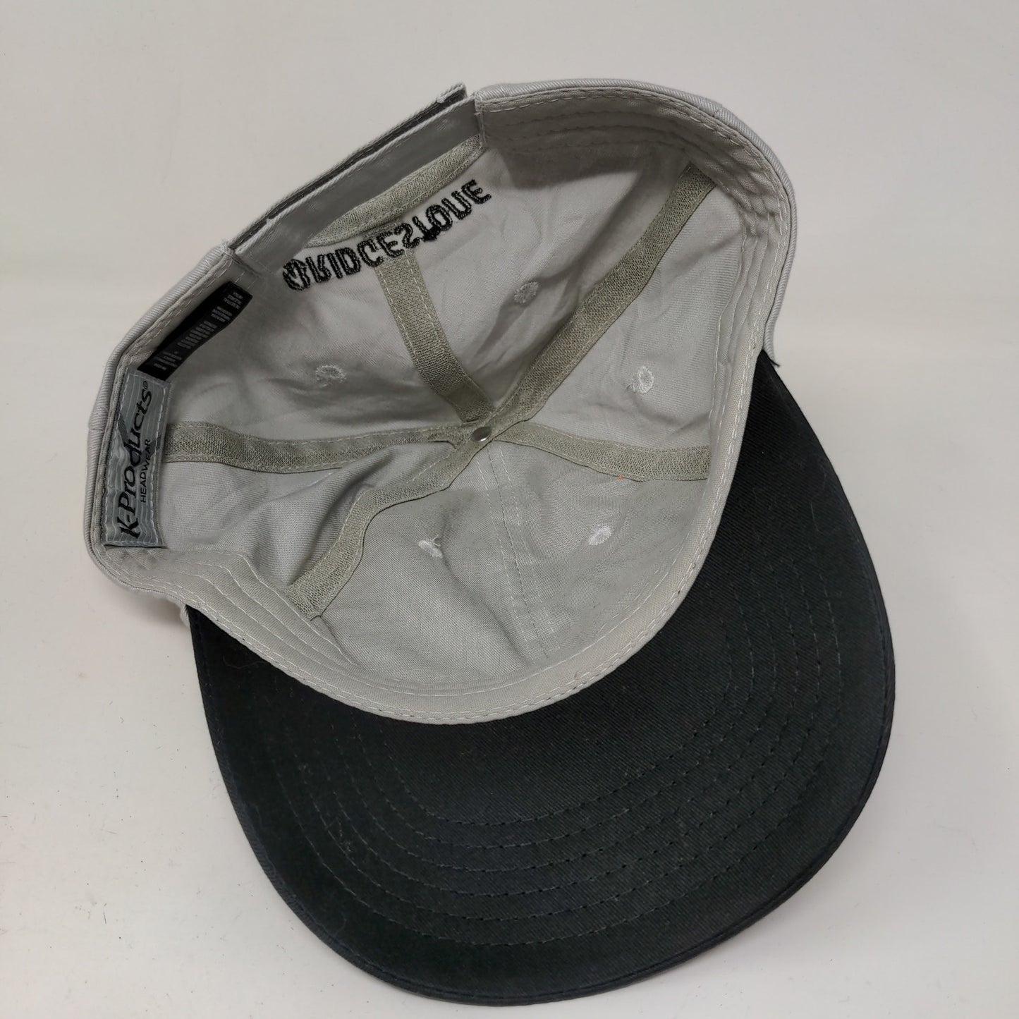 K-Products Men's Strapback Hat Gray Size OSFA Embroidered Bridgestone Logo