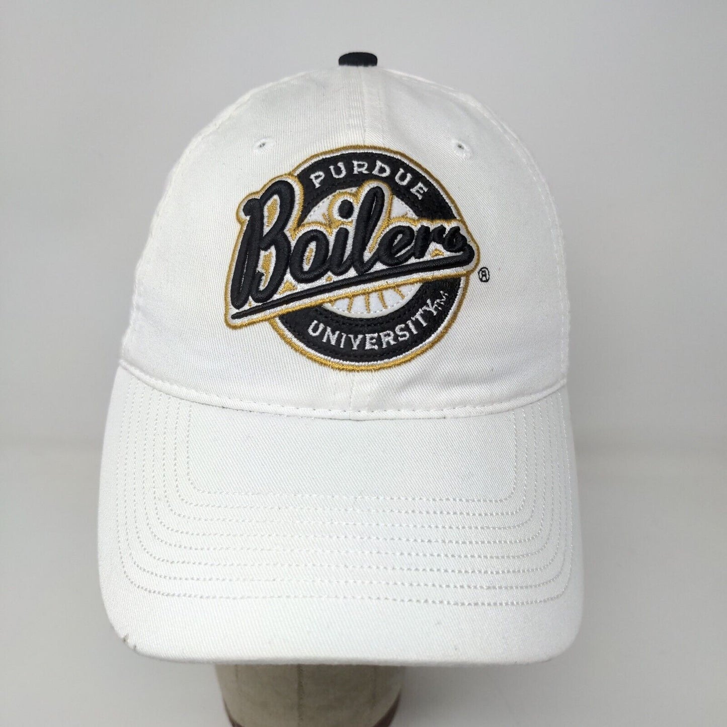 Drew Pearson Purdue Boilermakers Slideback Hat White OSFA Embroidered Logo