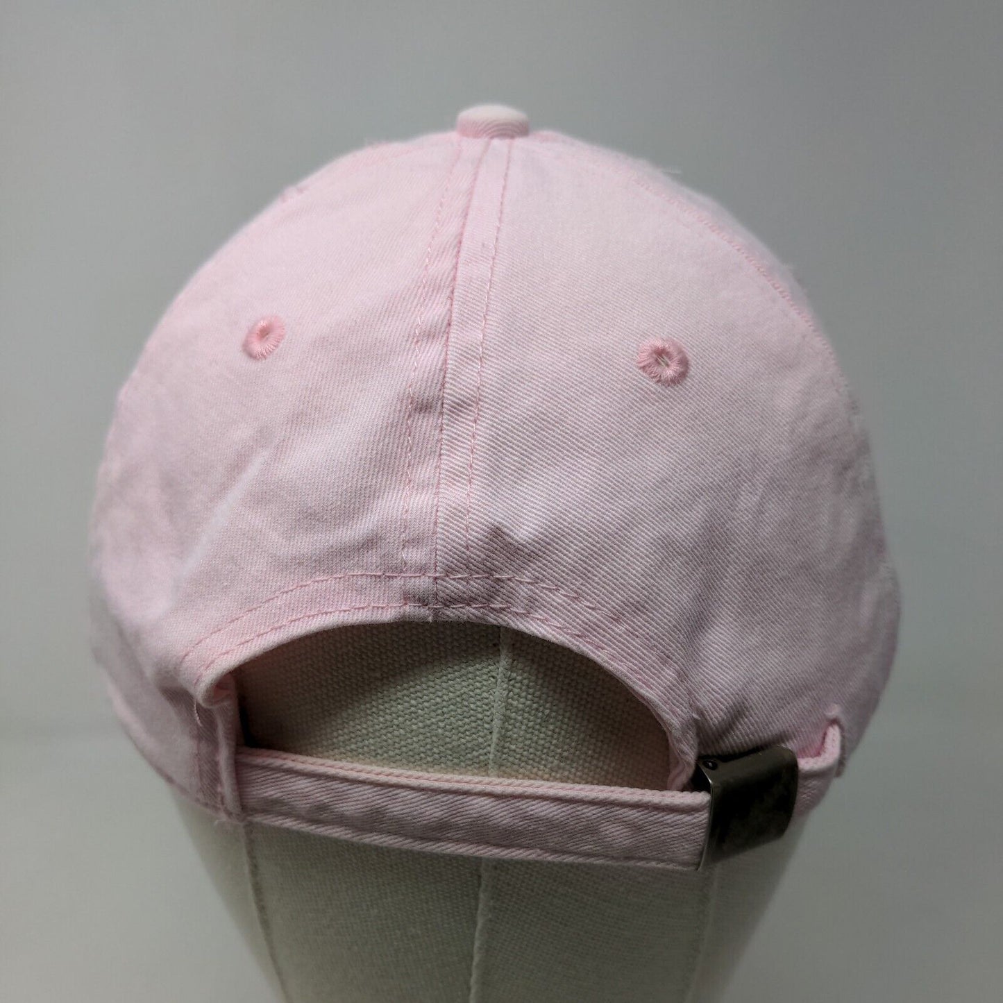 City Hunter USA Women's Slideback Hat Pink Adjustable Embroidered Pug Logo