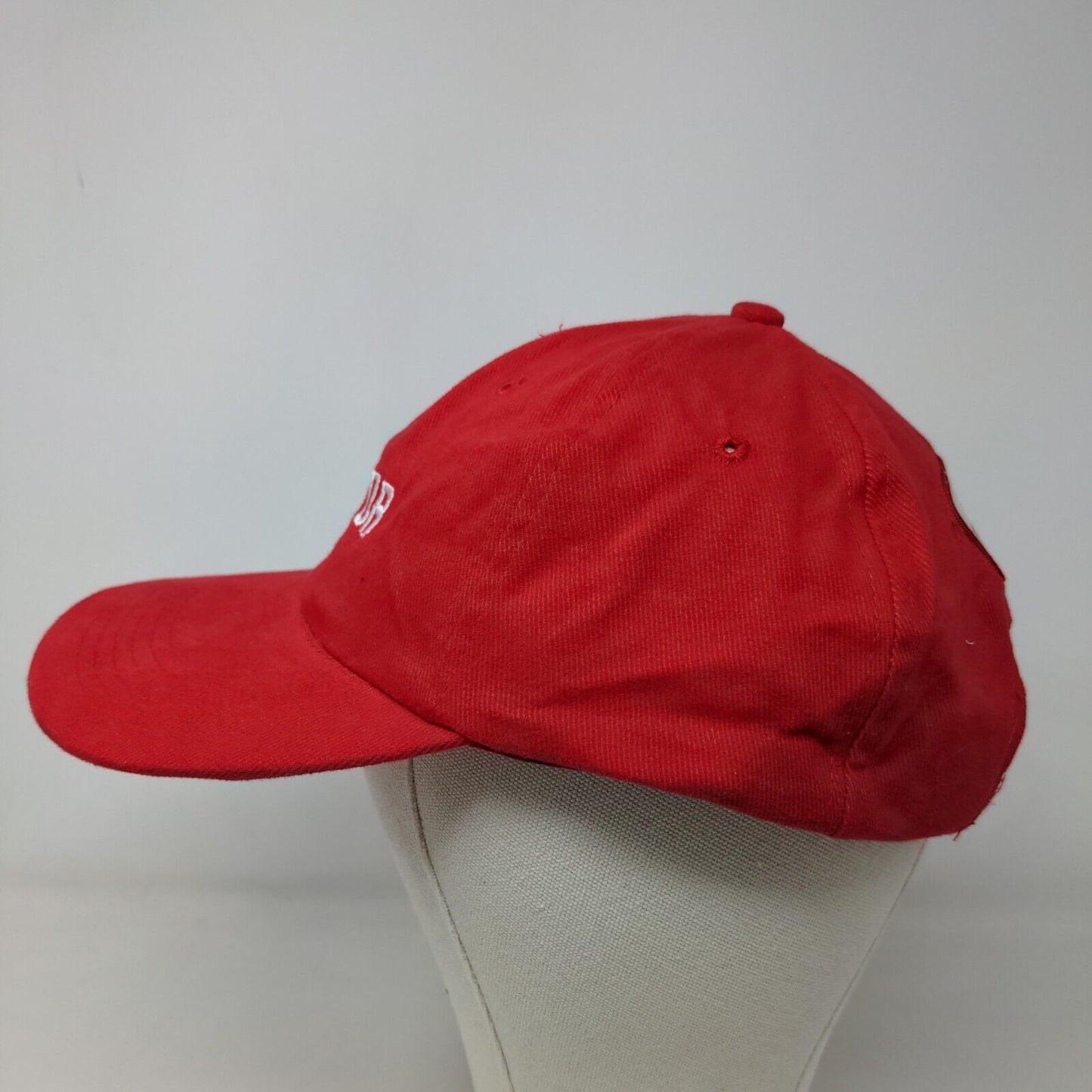 ATT Headwear Men's Slideback Hat Red Embroidered Victor Logo Bradford White