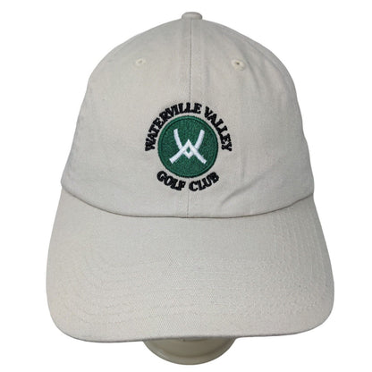 Waterville Valley Golf Club Men's Slideback Hat Tan Size OSFM Embroidered Logo