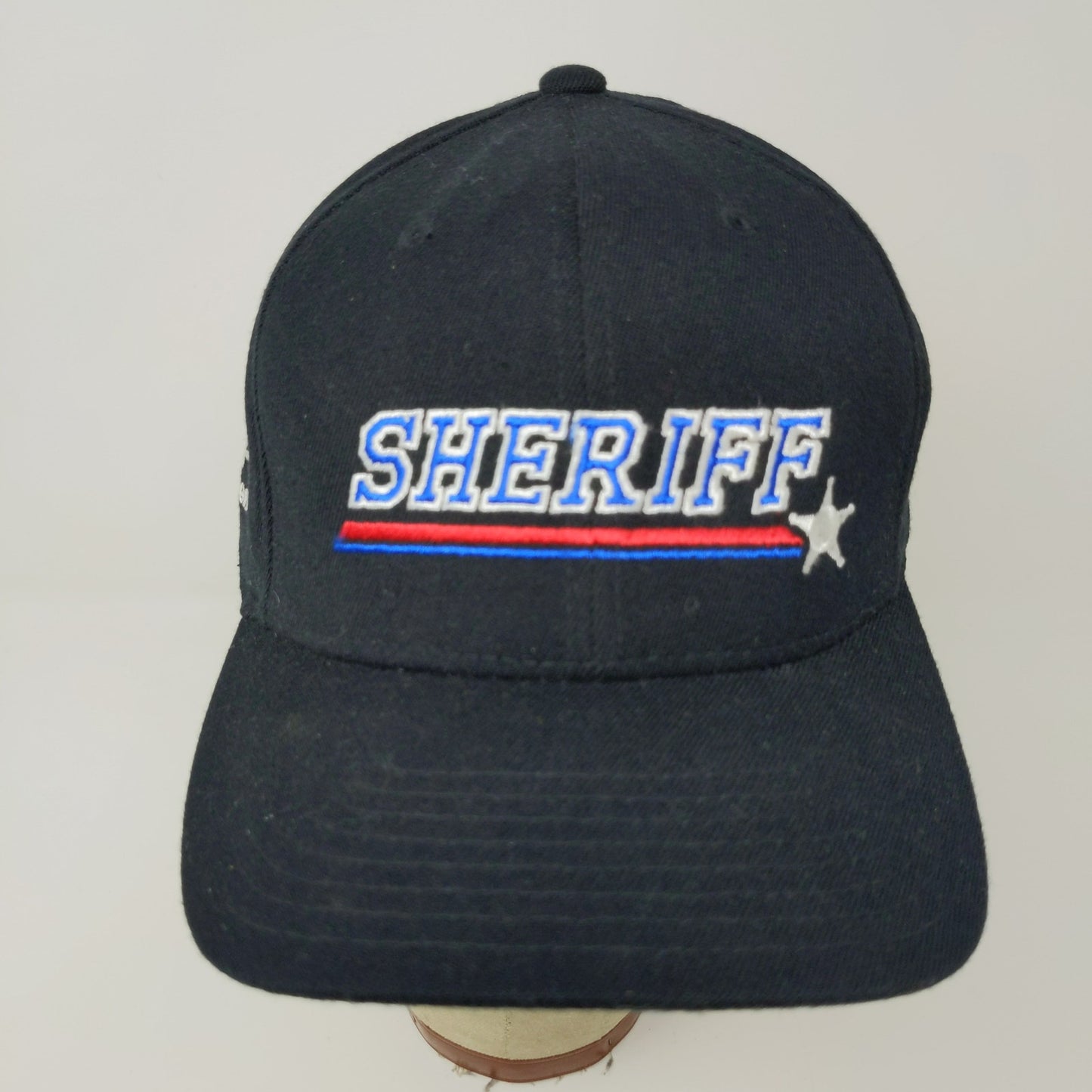 Flexfit 9/11 Memorial Sheriff Hat Patriotic American Flag Black Embroidered