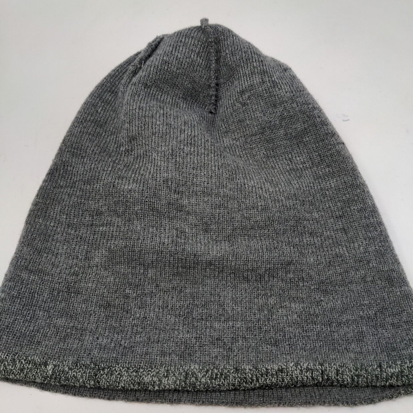 Kenneth Cole Reaction Men's Beanie Hat Gray One Size Patch Logo