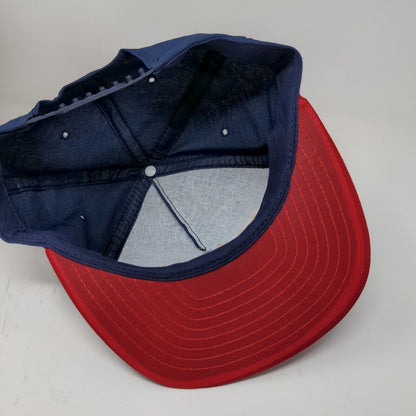 NAPA Safe Driving Award Snapback Hat Blue Red Adjustable Vintage Made USA