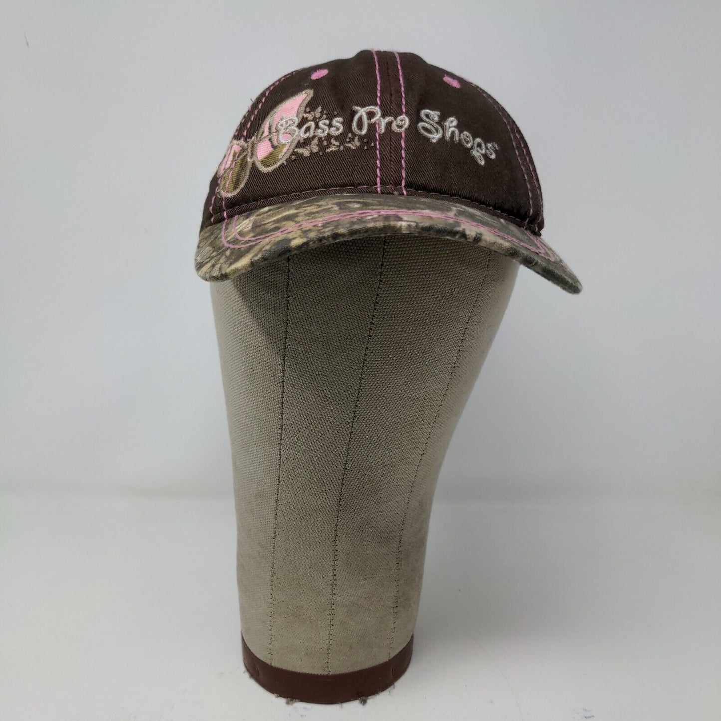 Bass Pro Shops Girls Strapback Camo Hat Brown Camo Size Youth Embroidered