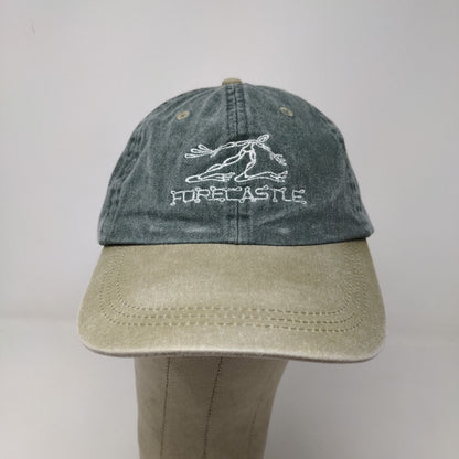 Forecastle Men's Slideback Hat Green Tan OSFA Embroidered Logo