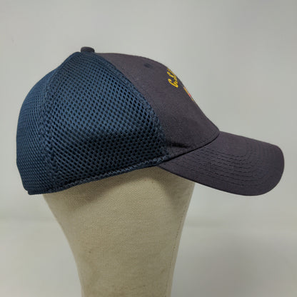 New Era Men's Fitted Hat Blue L/XL Mesh Back CSVH Fire Dept Embroidered Logo