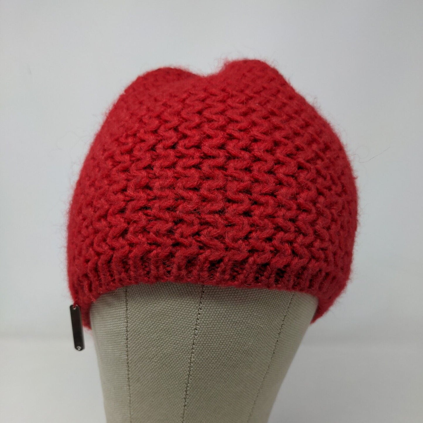 Lauren Ralph Lauren Women's Knit Beanie Hat Cap Red Wool Alpaca Blend