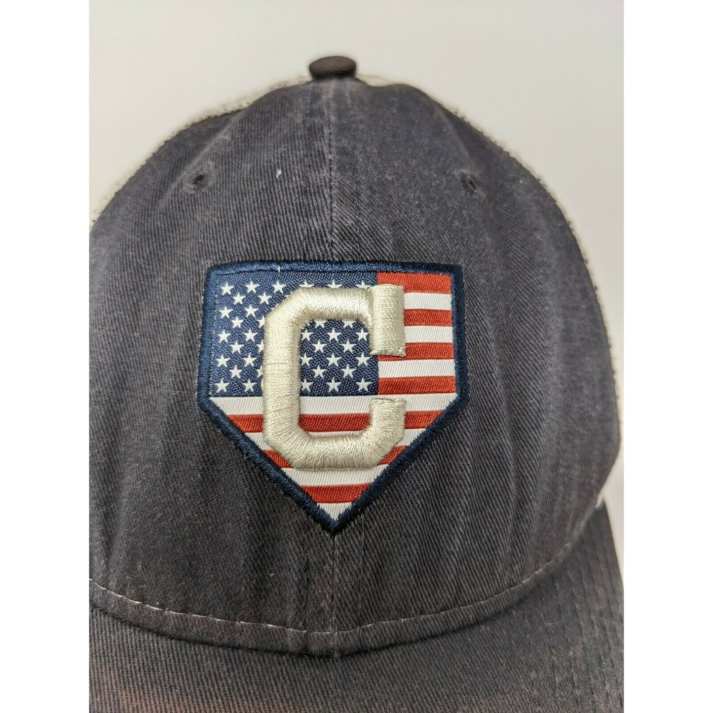 New Era 9Forty MLB Red Sox Patriotic Hat Snapback Meshback OSFM Black & White