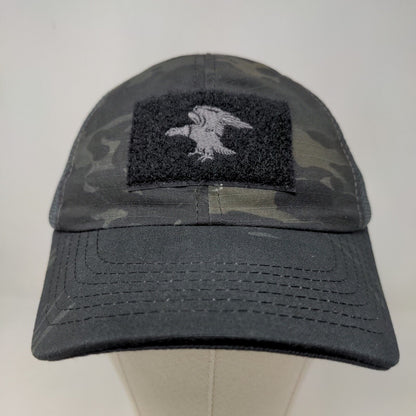 Nine Line Apparel Men's Strapback Mesh Back Hat Green Gray Camo Adjustable