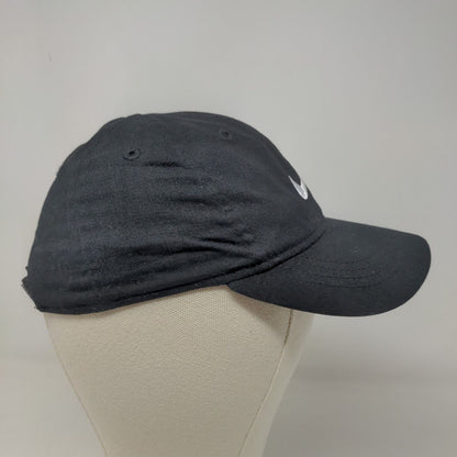 Nike Toddler Strapback Hat Black 100% Cotton Embroidered Swoosh Logo