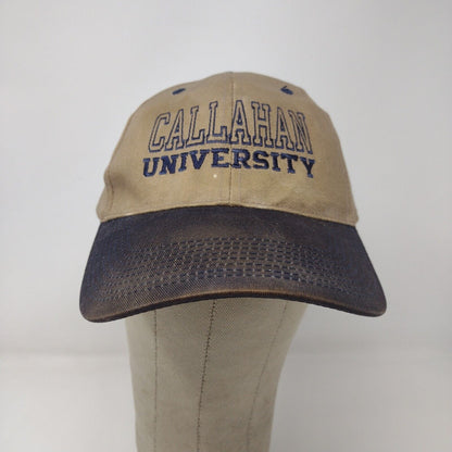 Head To Toe Men's Callahan University Slideback Hat Brown Size A Distressed