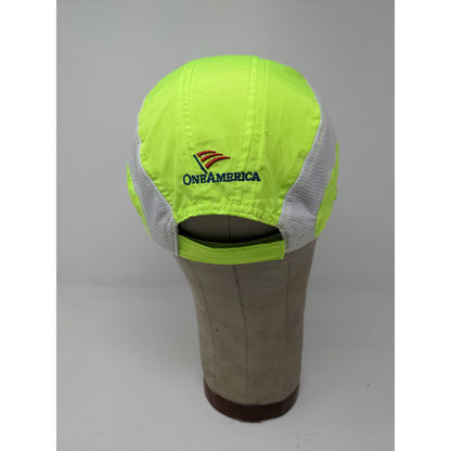 Indy 500 Festival 2015 Mini Marathon Strapback Hat Green Yellow Embroidered