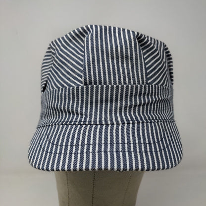 Imaginerium Boys Train Conductor Hat Blue White Striped 2008 Toys R' Us