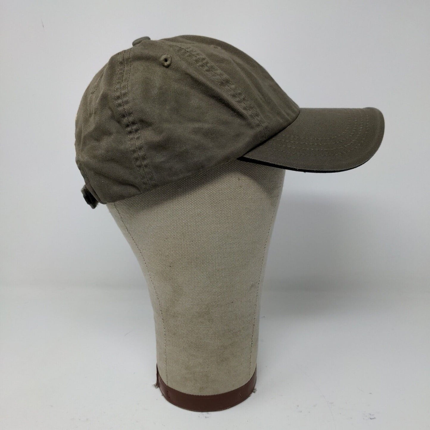 Imagistic Mens Strapback Hat Beige Adjustable Embroidered Logo Port Authority