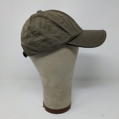 Imagistic Mens Strapback Hat Beige Adjustable Embroidered Logo Port Authority