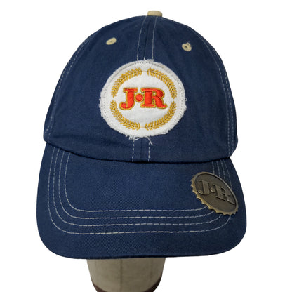JR Cigars Men's Strapback Hat Blue Adjustable Embroidered Logo