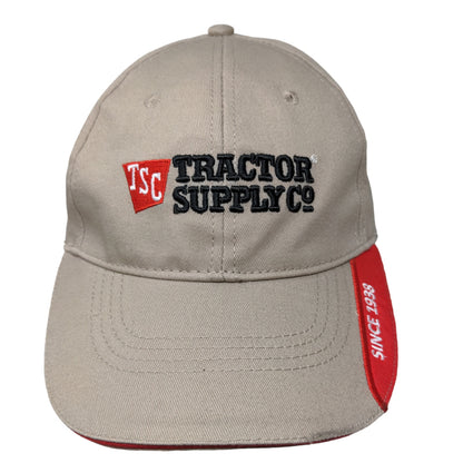 Tractor Supply Co Men's Slideback Hat Tan Adjustable Embroidered Logo