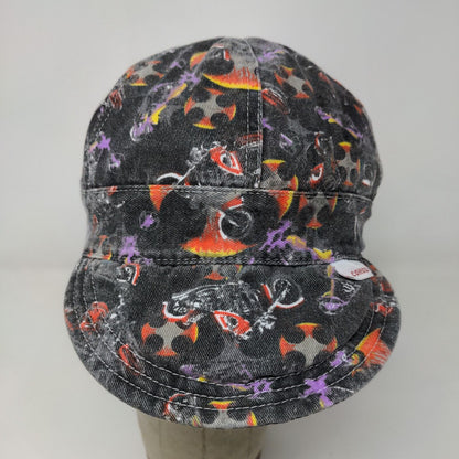 Comeaux Womens Cap Hat Multicolor 100% Cotton Throwing Star Pattern