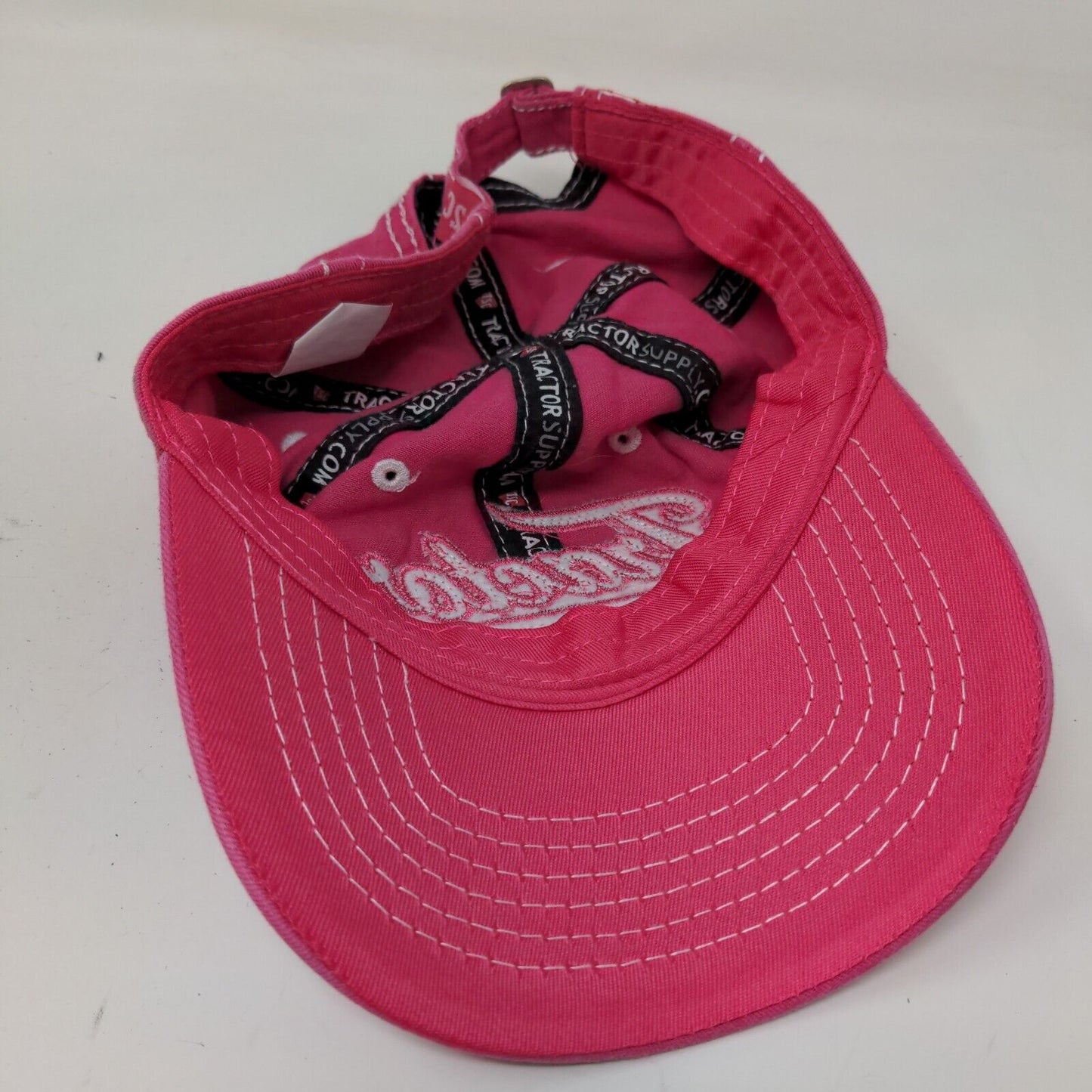 Tractor Supply Women's Slideback Hat Pink OSFM Embroidered Logo