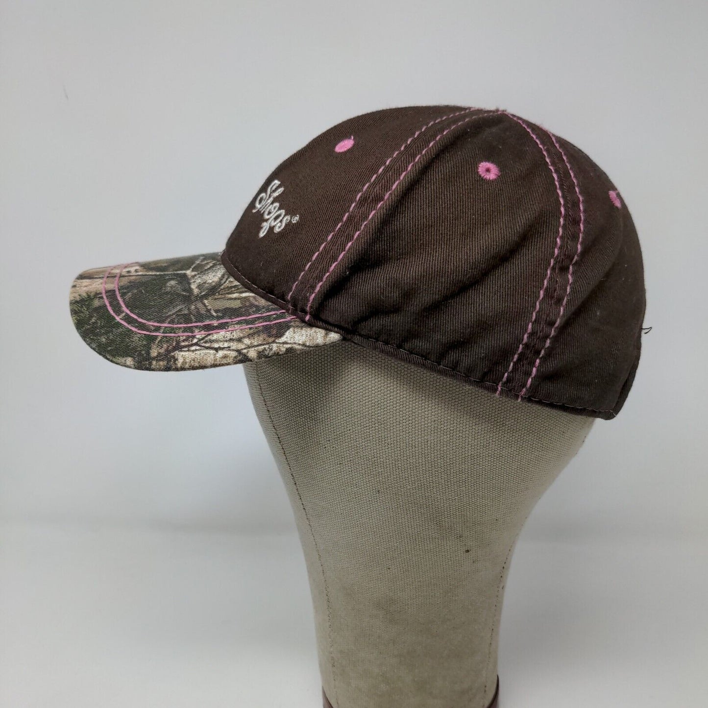 Bass Pro Shops Girls Strapback Camo Hat Brown Camo Size Youth Embroidered