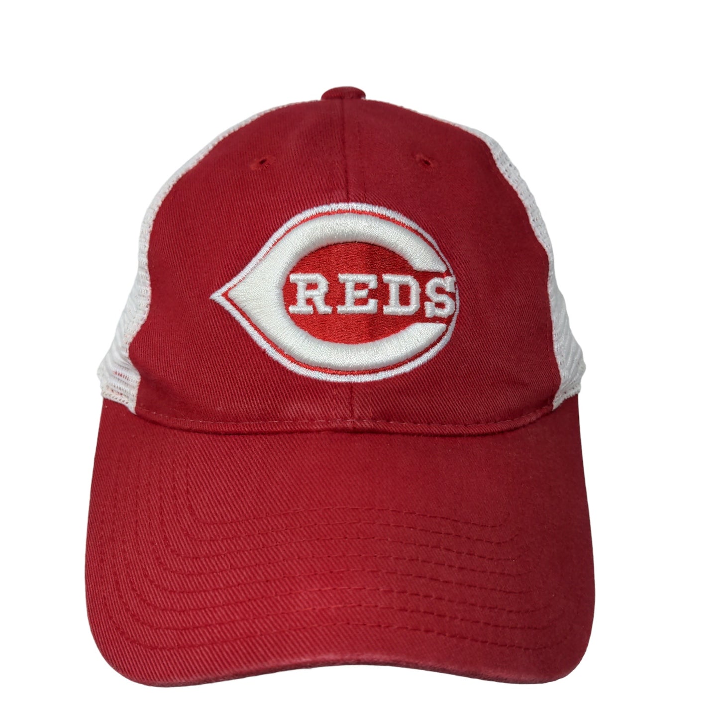Cooperstown Collection Mens MLB Cincinnati Reds Snapback Meshback Hat Red White