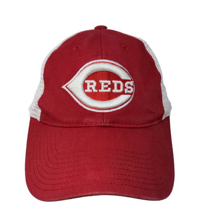 Cooperstown Collection Mens MLB Cincinnati Reds Snapback Meshback Hat Red White