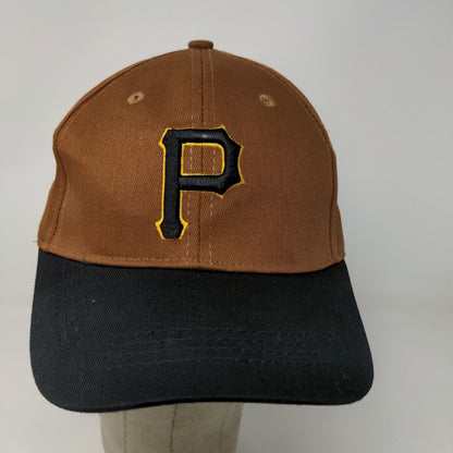 Pittsburgh Pirates Strapback Hat Brown Adjustable Embroidered Logo Kennywood