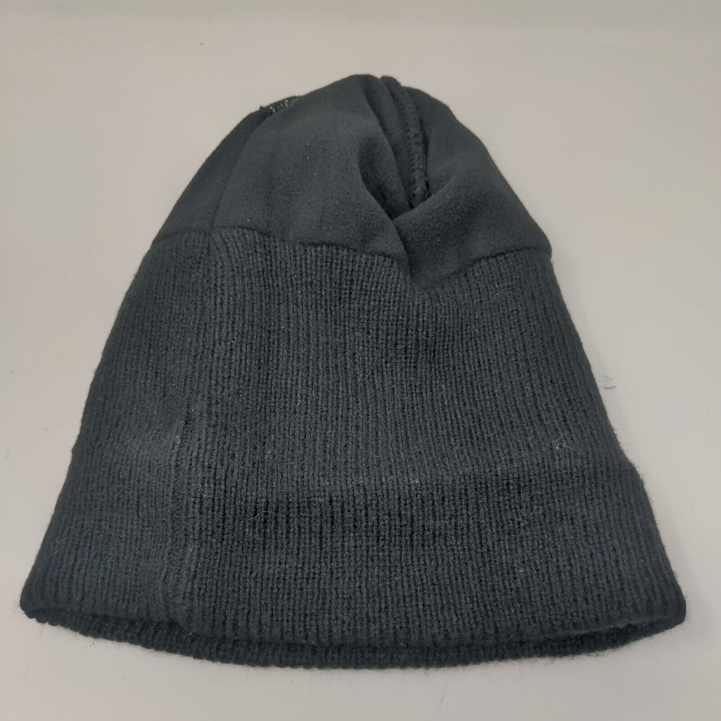 Polar Plus Men's Knit Black Beanie Toboggan Cap Hat Logo Patch Logo