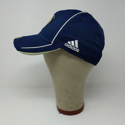 NCAA Notre Dame Adidas Blue Gold Stretch Fit Hat Cap Size S / M Embroidered