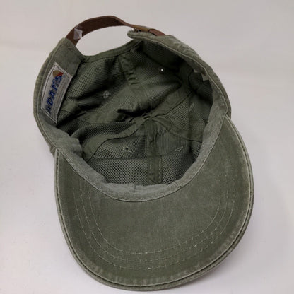 Adams Men's Slideback Hat Green Adjustable Graphic ADK Logo Cheese.com W/Tags