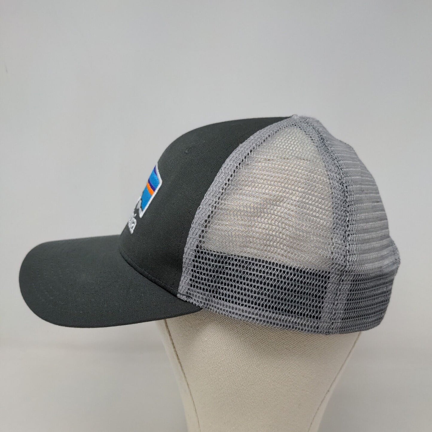 Patagonia Men's Snapback Mesh Back Hat Gray Adjustable Embroidered Logo