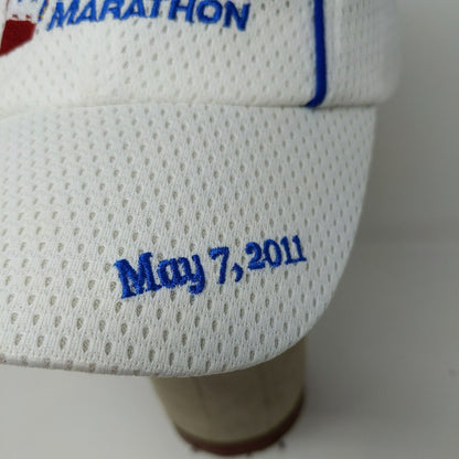 Indy 500 Festival White One America Mini Marathon Strapback Hat Embroidered