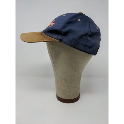 Rugby Manufacturing Company Slideback Hat Blue 7 Brown Embroidered Logo