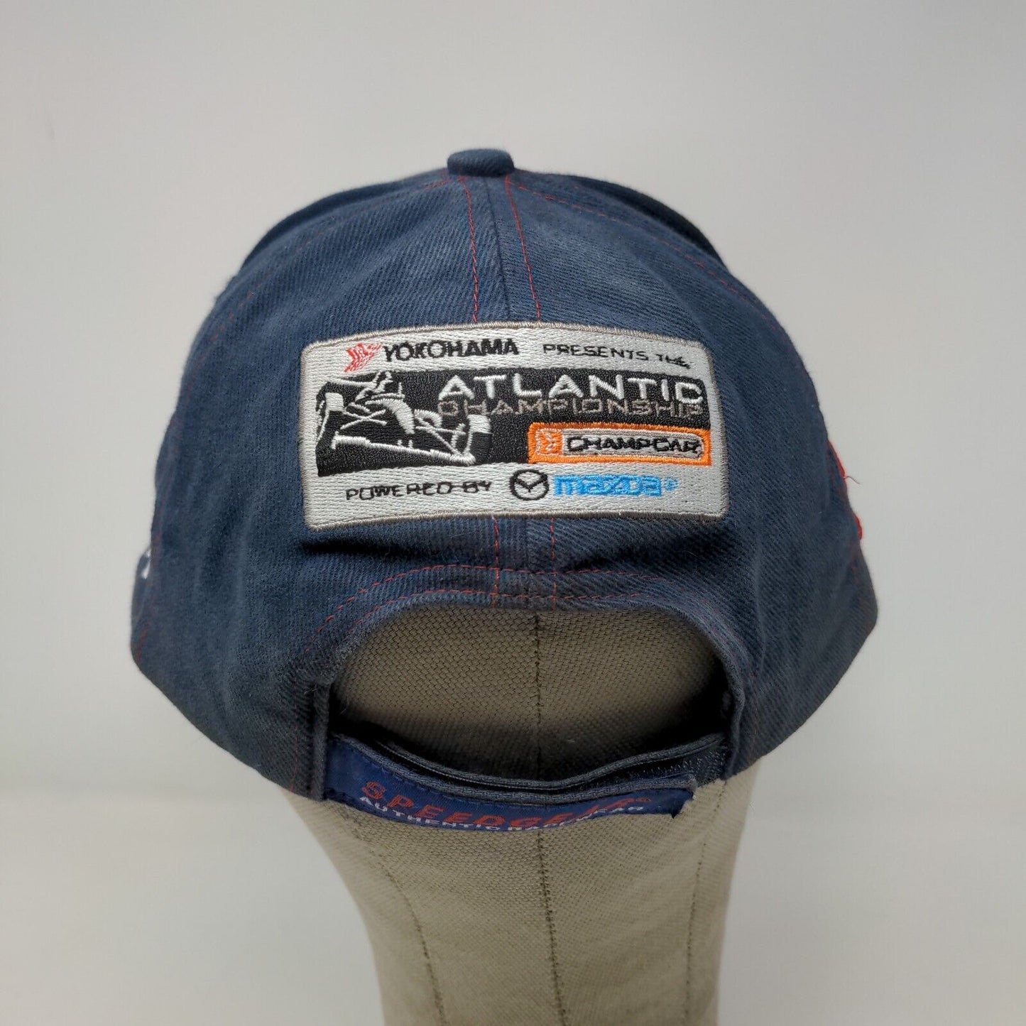 Forsythe Racing Strapback Hat Blue #3 Yokohama Atlantic Championship Embroidered