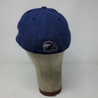 NFL Logo Athletic Mens Denver Broncos Fitted Hat Blue Size 7 1/4 Embroidered