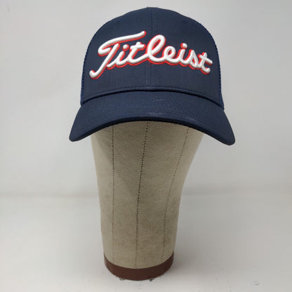 Titleist Golf Mens Slideback Mesh Back Hat Blue Embroidered Logo